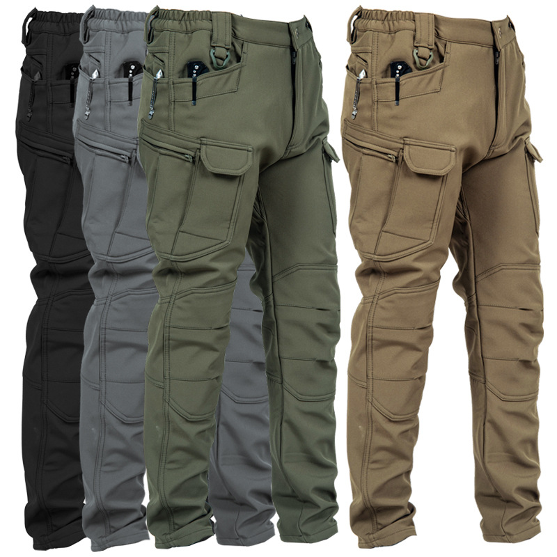 Winter Clothing Hiking - بنطلون عمل تكتيكي ضيق للرجال مع