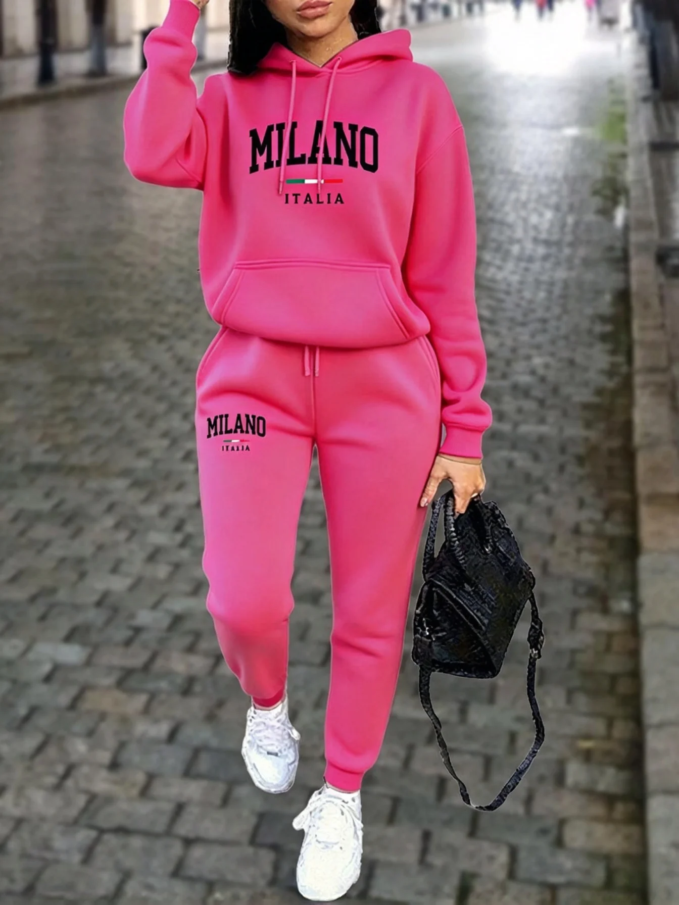 Winter Clothing For Women - طقم بنطلون ميلانو للنساء، ملابس عالية