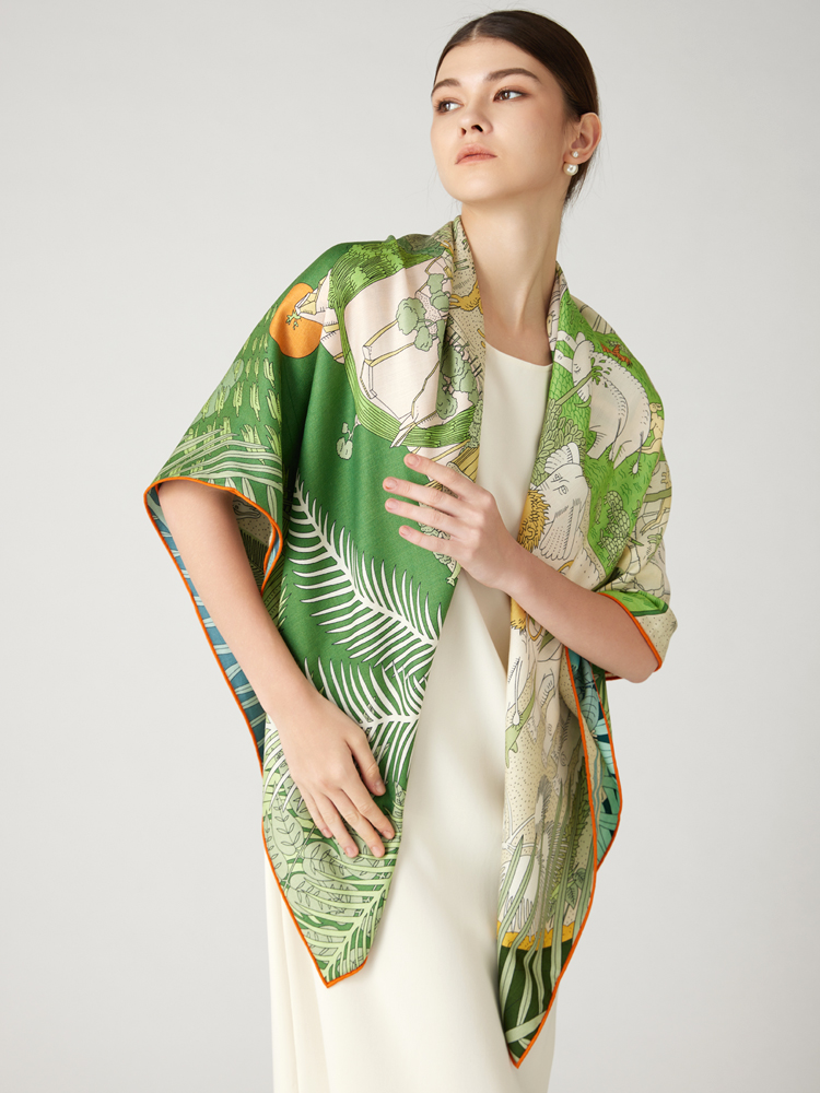وشاح مزدوج الوجه للنساء، شالات - مراجعة Winter Clothing Hong Kong وسعره