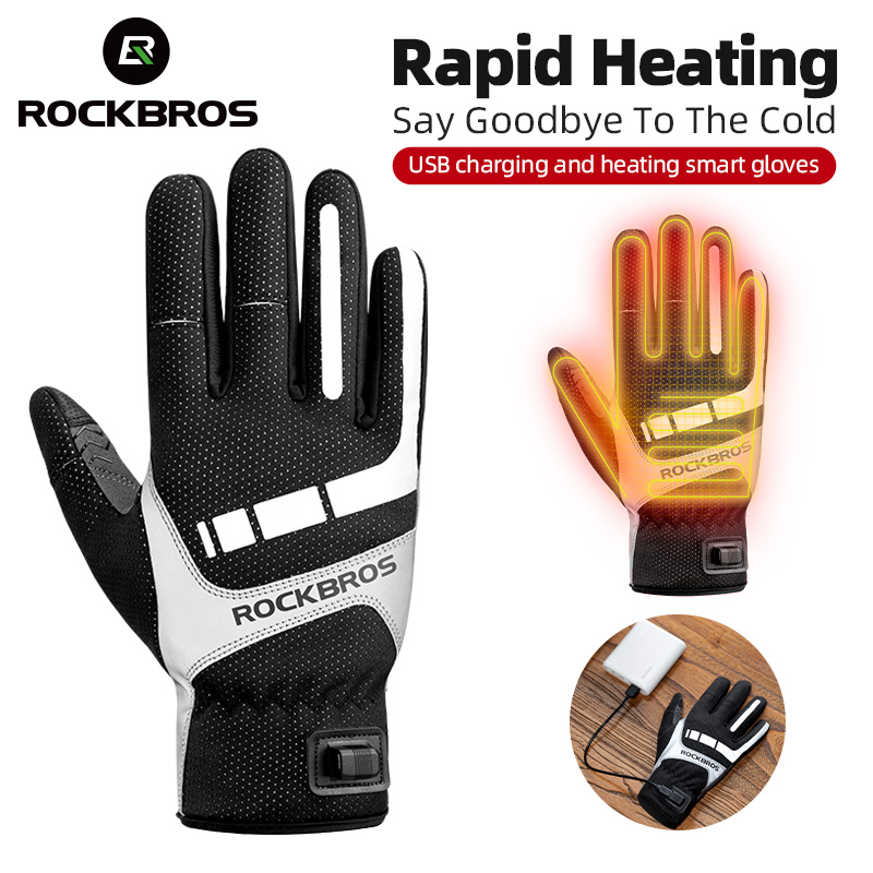 ROCKBROS قفاز الشتاء الساخن قف - مراجعة Heated Gloves Electric وسعره