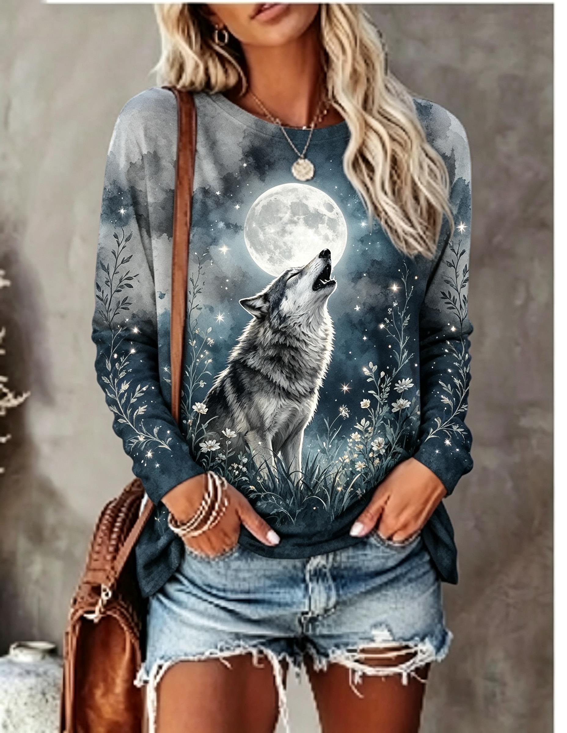 تي شيرت نسائي بأكمام طويلة، بت - مراجعة Winter Clothing For Women وسعره