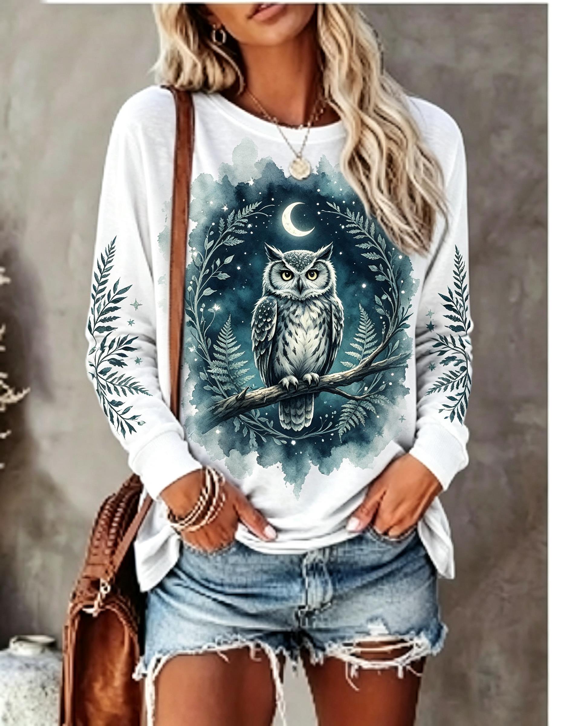 تي شيرت نسائي بأكمام طويلة، بت - مراجعة Winter Clothing For Women وسعره